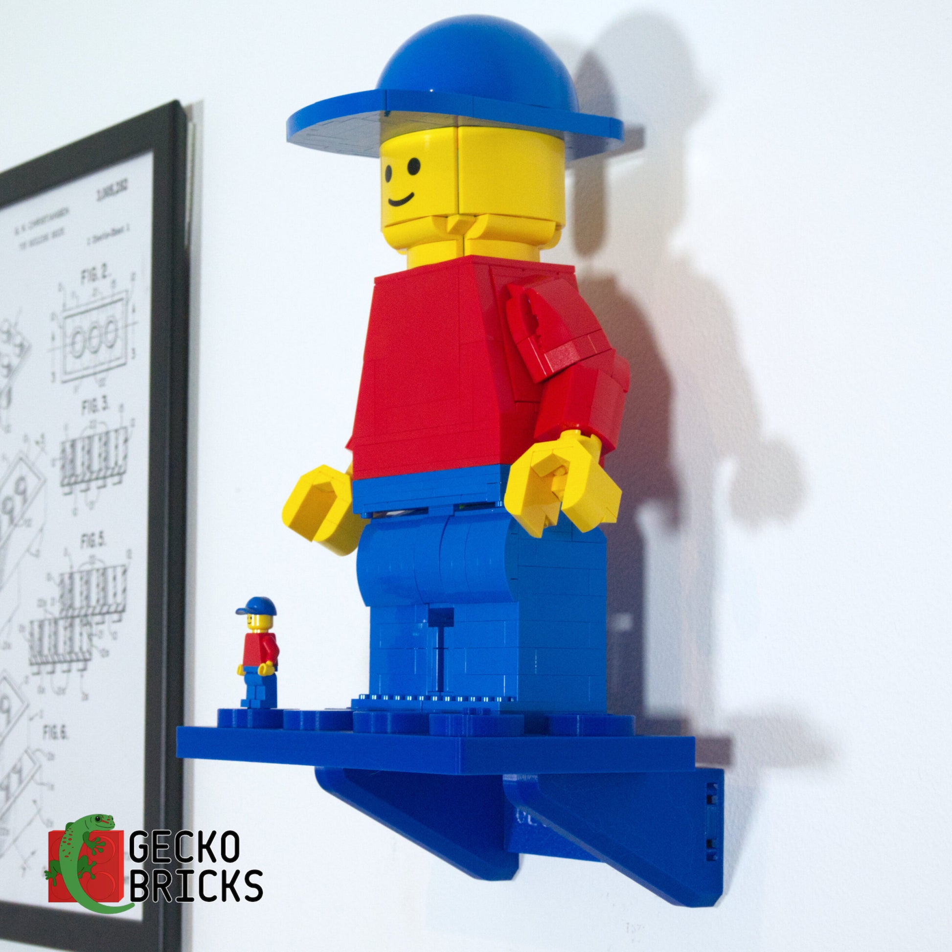 Upscaled Minifigure Wall Mount - 40649 40504 76393 4081 image 7