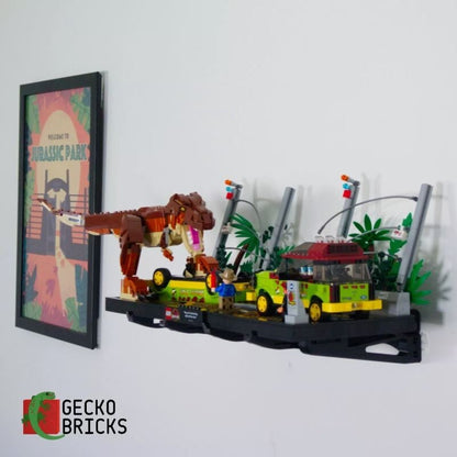 Jurassic Park Diorama T-rex Break Out - 76956 - Wall Mount image 0