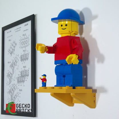 Upscaled Minifigure Wall Mount - 40649 40504 76393 4081 image 2