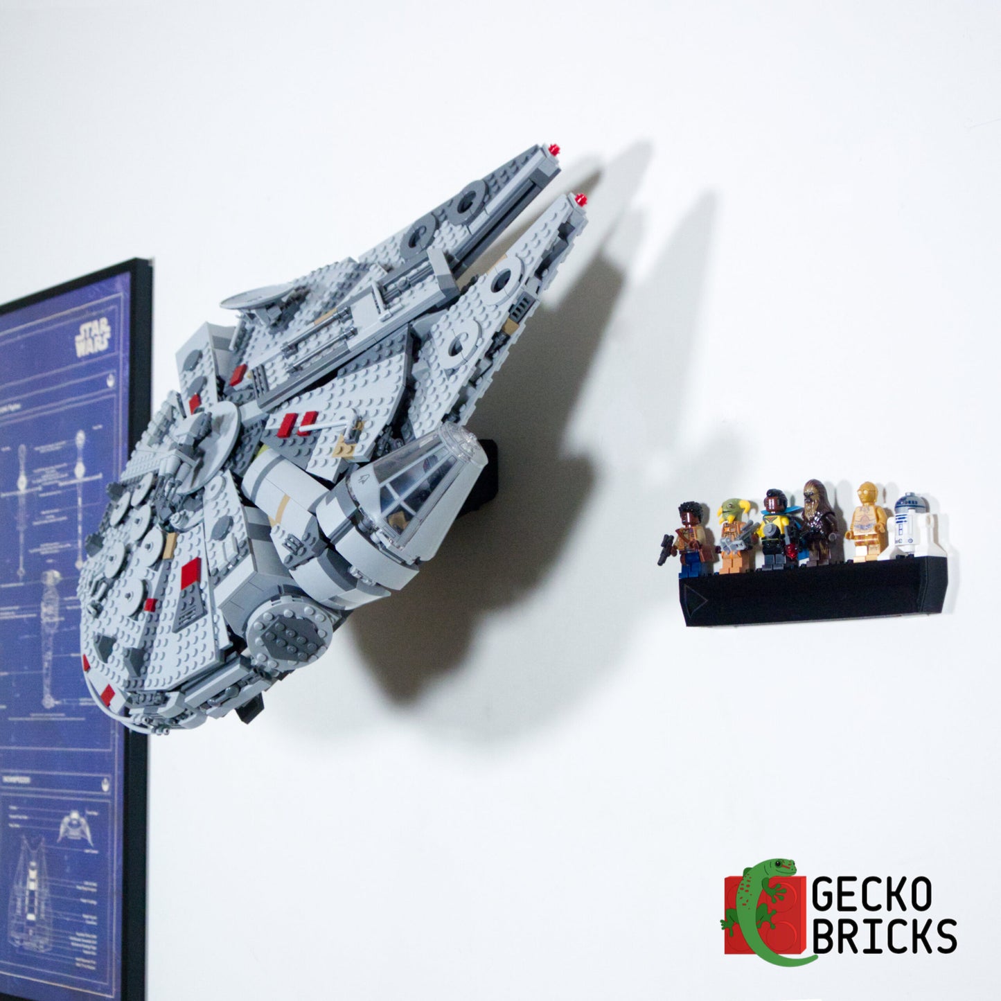 Millennium Falcon - 75257/75105 - Wall Mount image 6