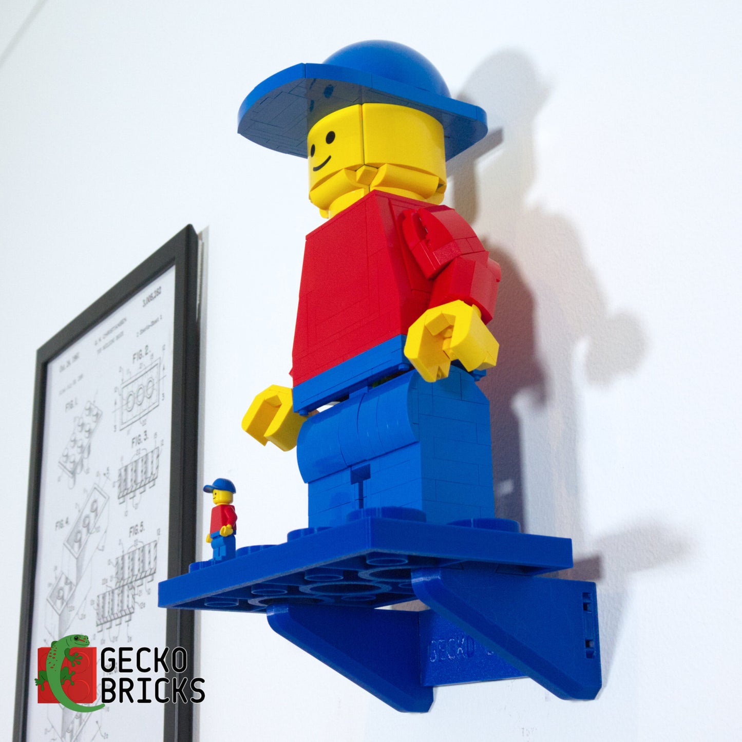 Upscaled Minifigure Wall Mount - 40649 40504 76393 4081 image 9