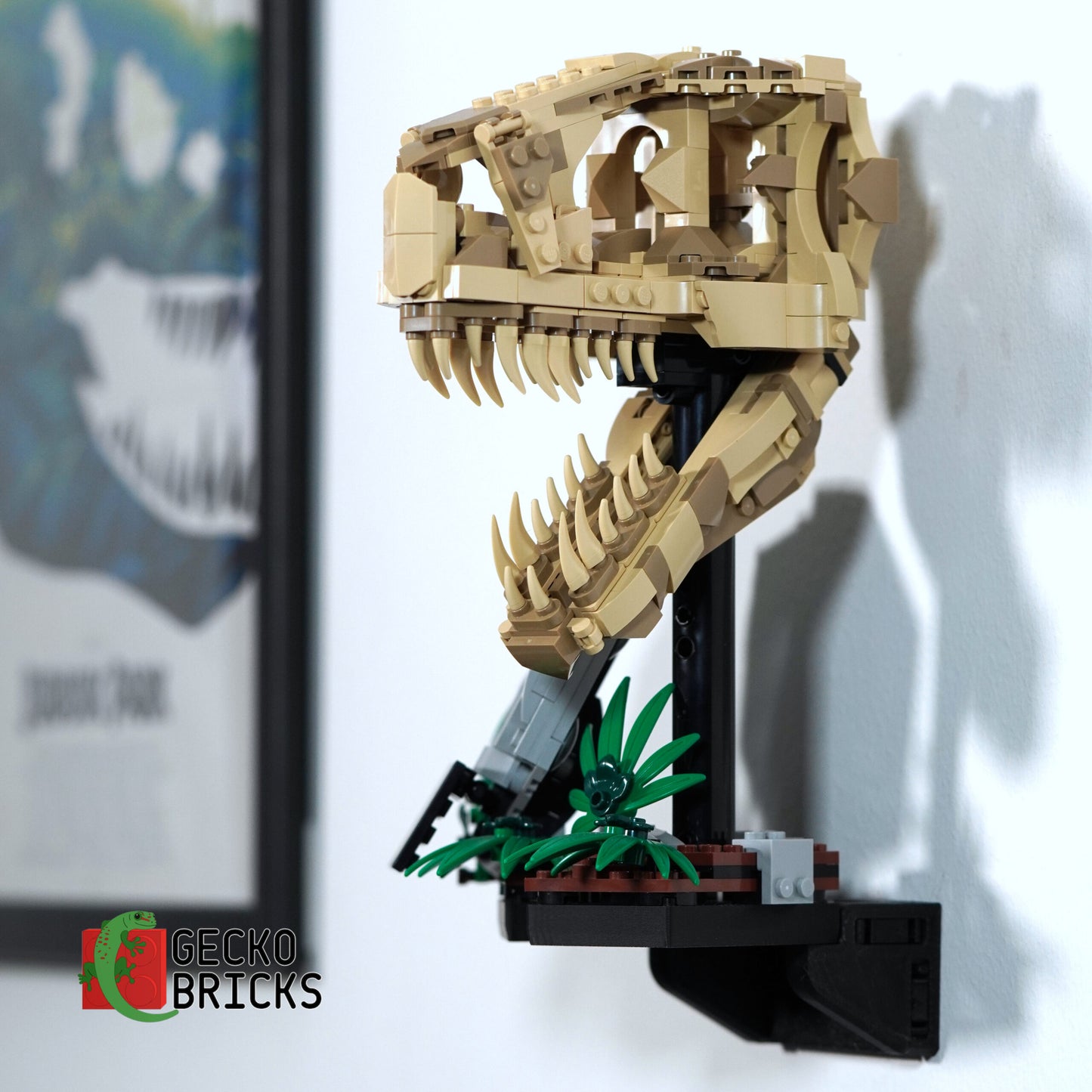 T Rex - Jurassic World Dinosaur fossils - 76964 - Wall Mount image 1