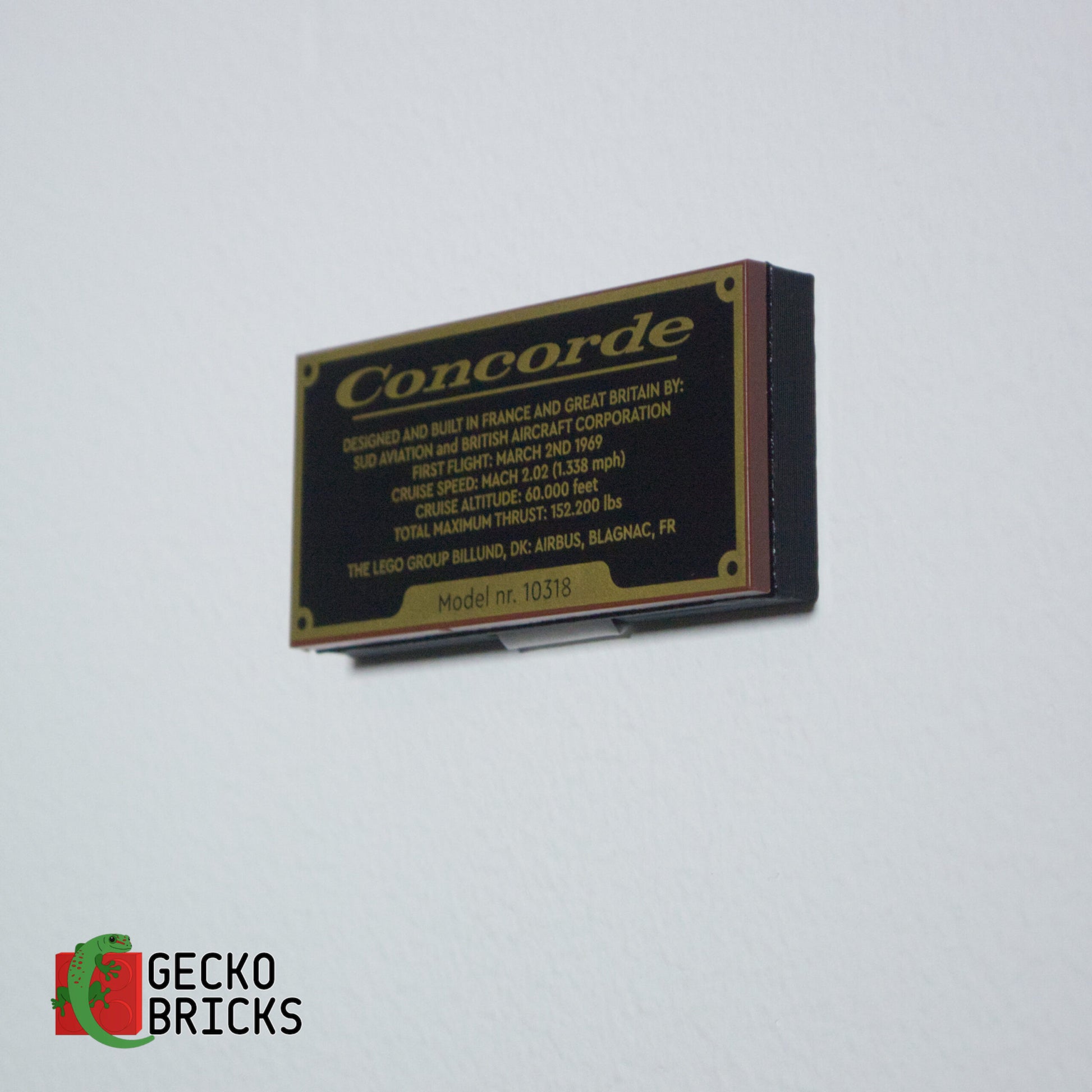 LEGO Icons Concorde (Angled Bracket) - 10318 - Wall Mount image 5
