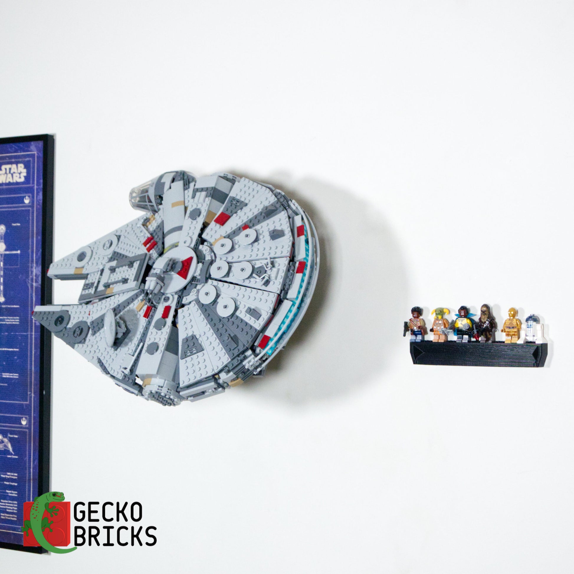 Millennium Falcon - 75257/75105 - Wall Mount image 5