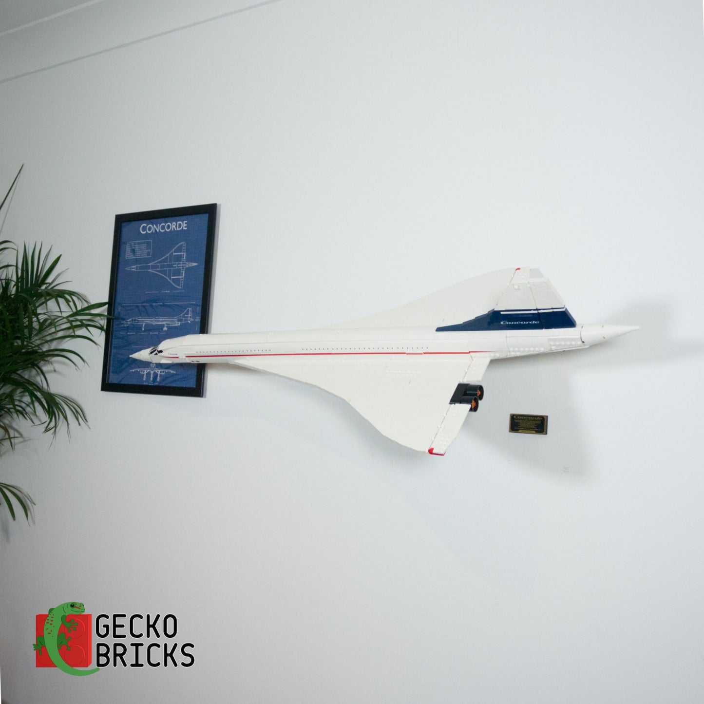 LEGO Icons Concorde (Angled Bracket) - 10318 - Wall Mount image 4