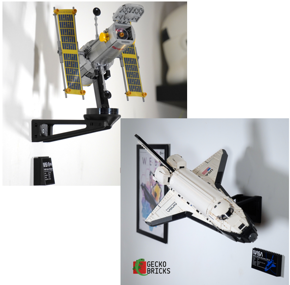 Hubble Telescope & Space Shuttle Discovery Bundle- 10283 - Wall Mount image 0