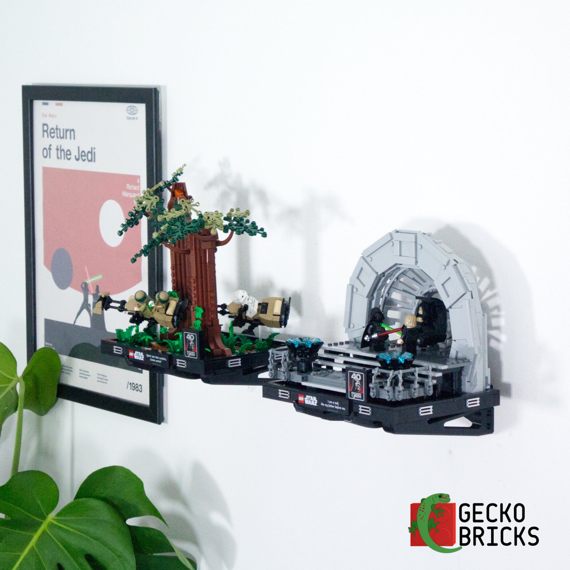 Star Wars Diorama - 75329 75339 75330 75353 75352 - Wall Mount image 1