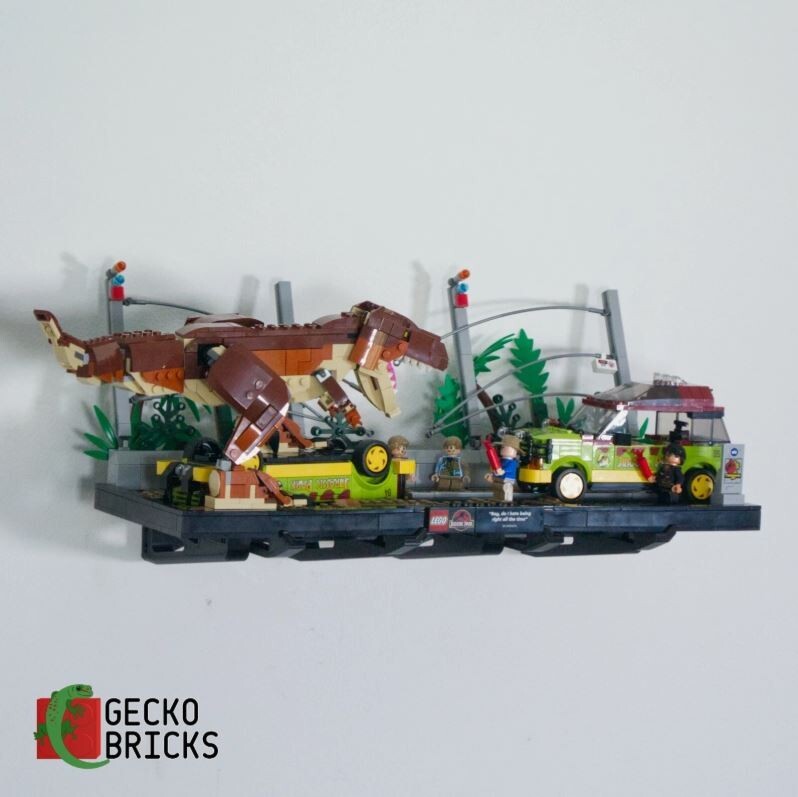 Jurassic Park Diorama T-rex Break Out - 76956 - Wall Mount image 2
