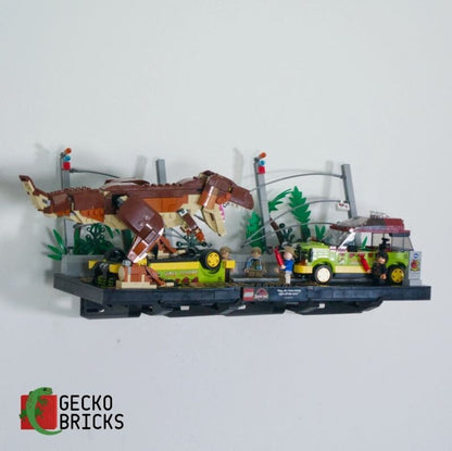 Jurassic Park Diorama T-rex Break Out - 76956 - Wall Mount image 2