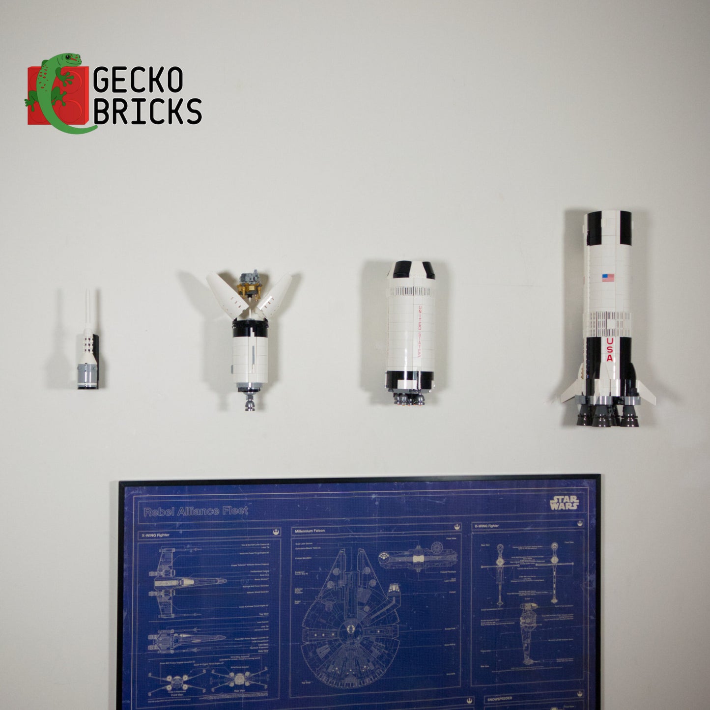 Saturn V Space Rocket (Nasa) - 21309/92176 - Wall Mount image 5