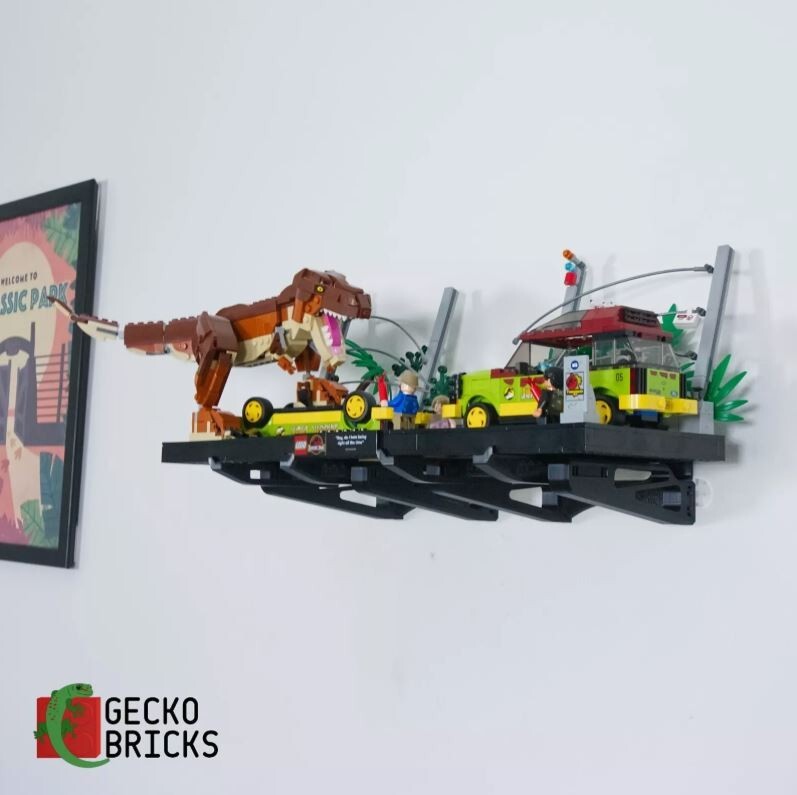 Jurassic Park Diorama T-rex Break Out - 76956 - Wall Mount image 1