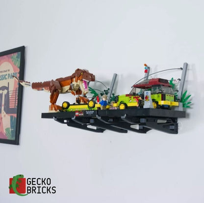 Jurassic Park Diorama T-rex Break Out - 76956 - Wall Mount image 1