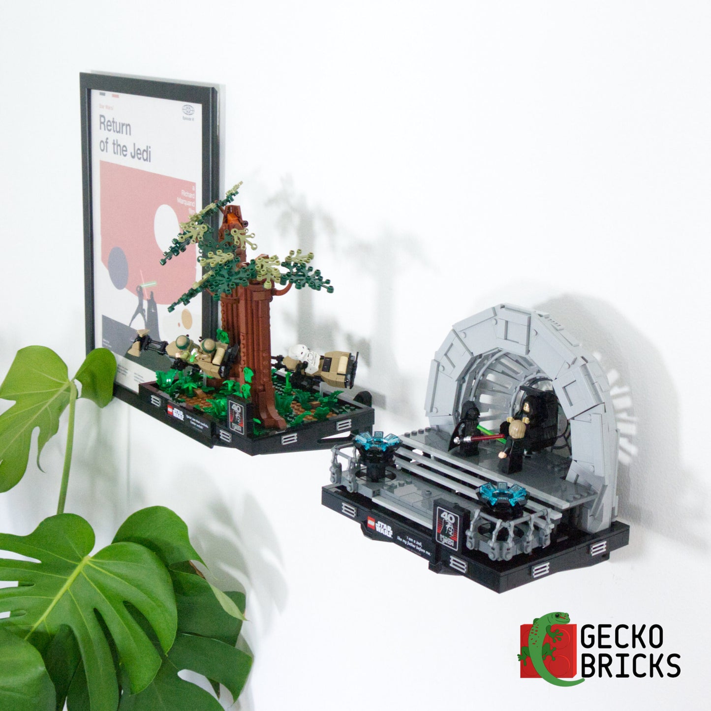 Star Wars Diorama - 75329 75339 75330 75353 75352 - Wall Mount image 2